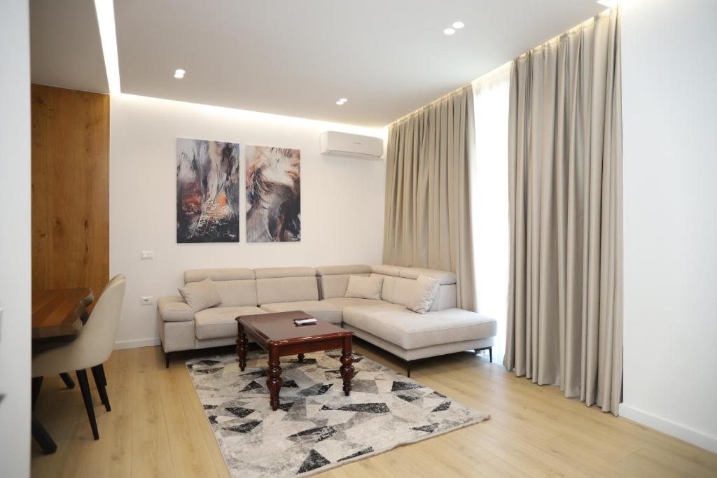Posezení v ubytování J&D Rooms Korce