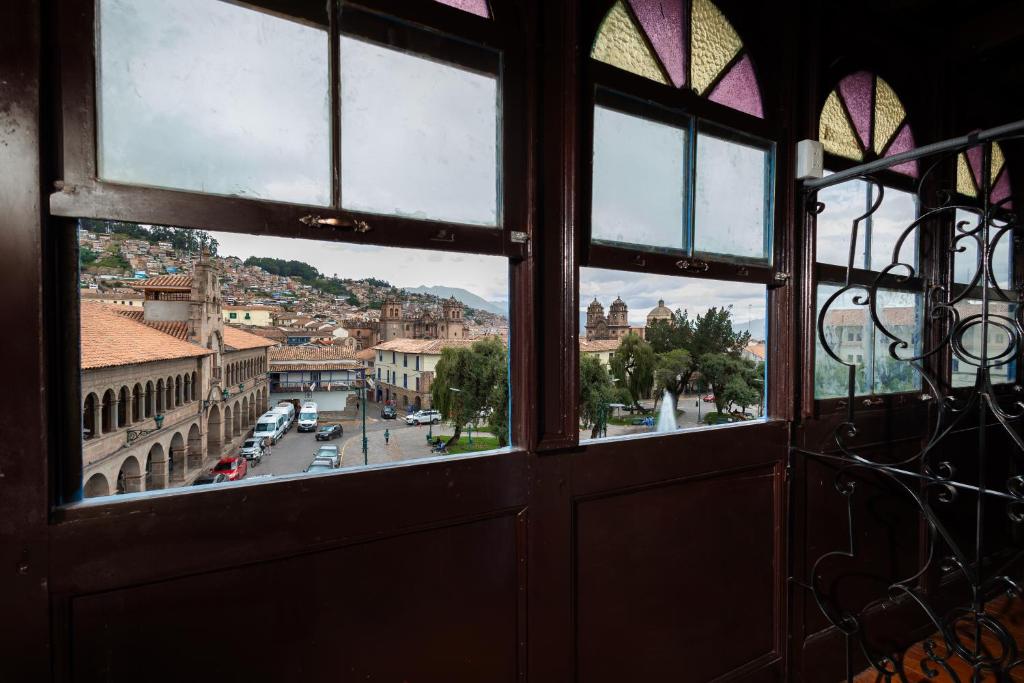 Nespecifikovaný výhled na destinaci Cuzco nebo výhled na město při pohledu z hotelu
