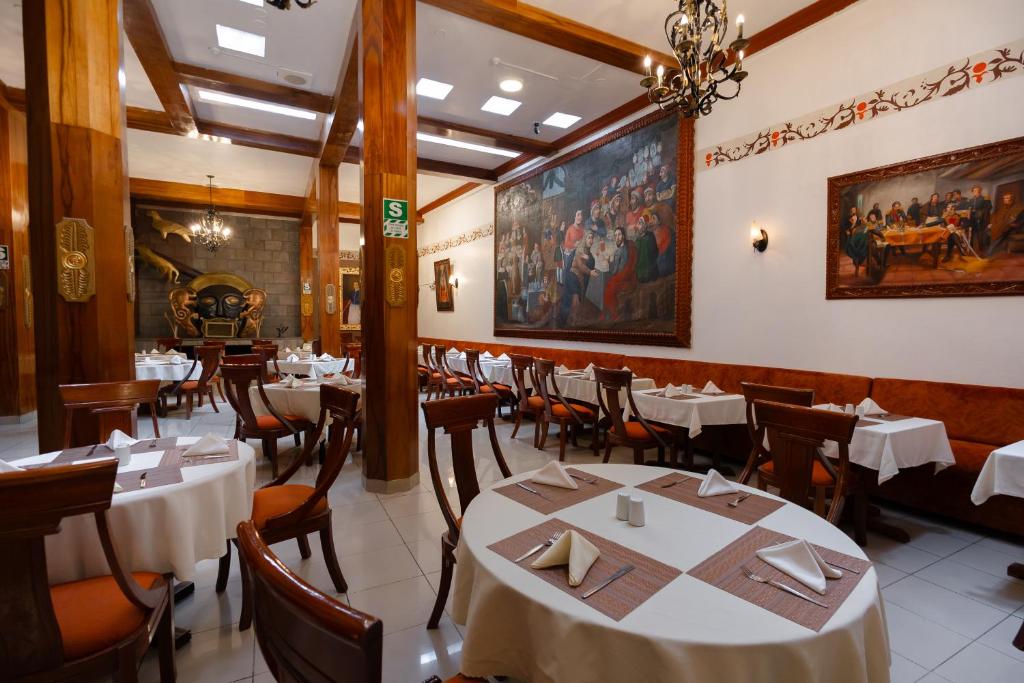 Restaurace v ubytování Hotel Hacienda Cusco Plaza