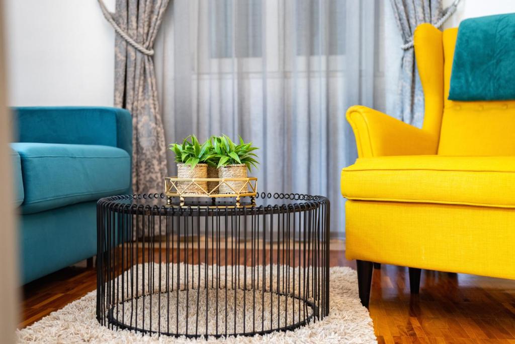Posezení v ubytování Premium apartment ALBA ROSA