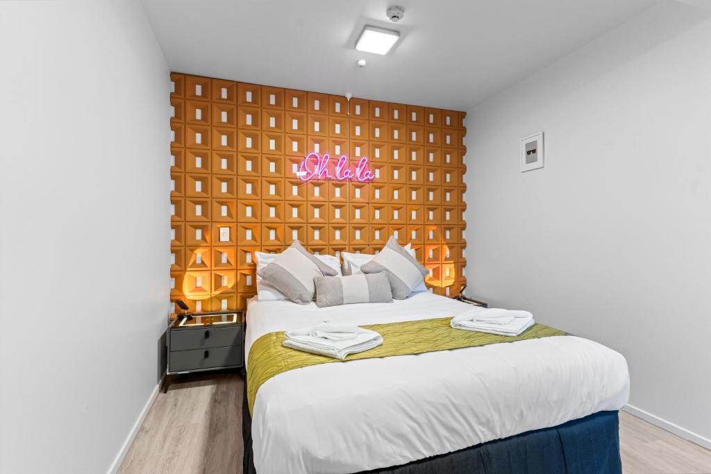 Postel nebo postele na pokoji v ubytování GY BOUTIQUE HOTEL