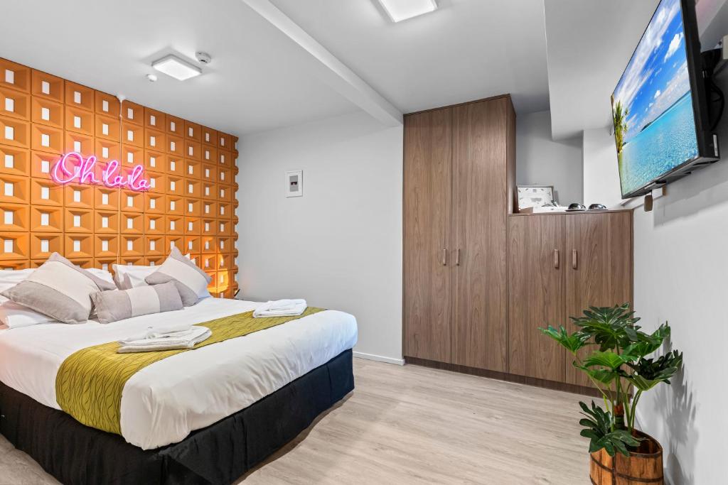 Postel nebo postele na pokoji v ubytování GY BOUTIQUE HOTEL