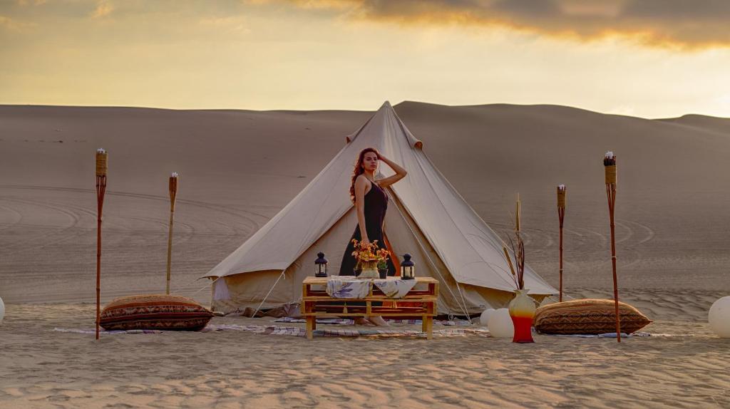 Příroda nedaleko luxury tent