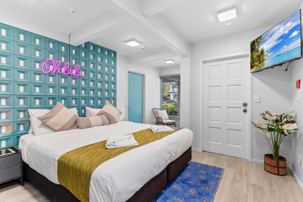 Postel nebo postele na pokoji v ubytování GY BOUTIQUE HOTEL