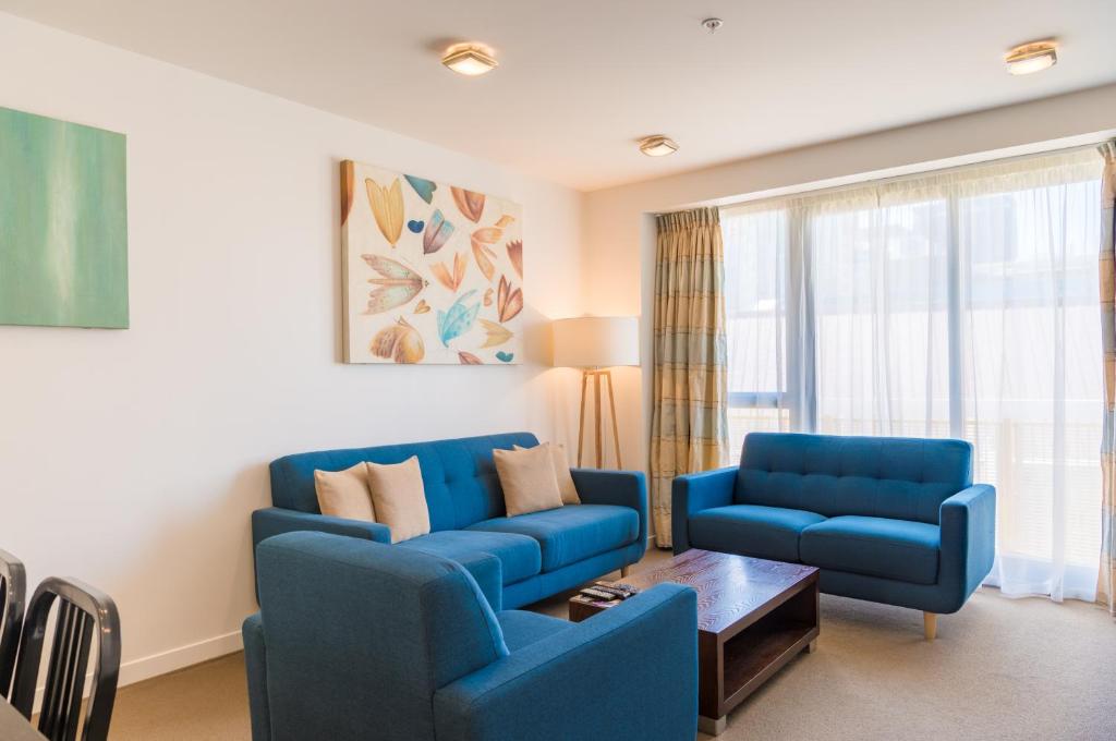 Posezení v ubytování Boulcott Suites