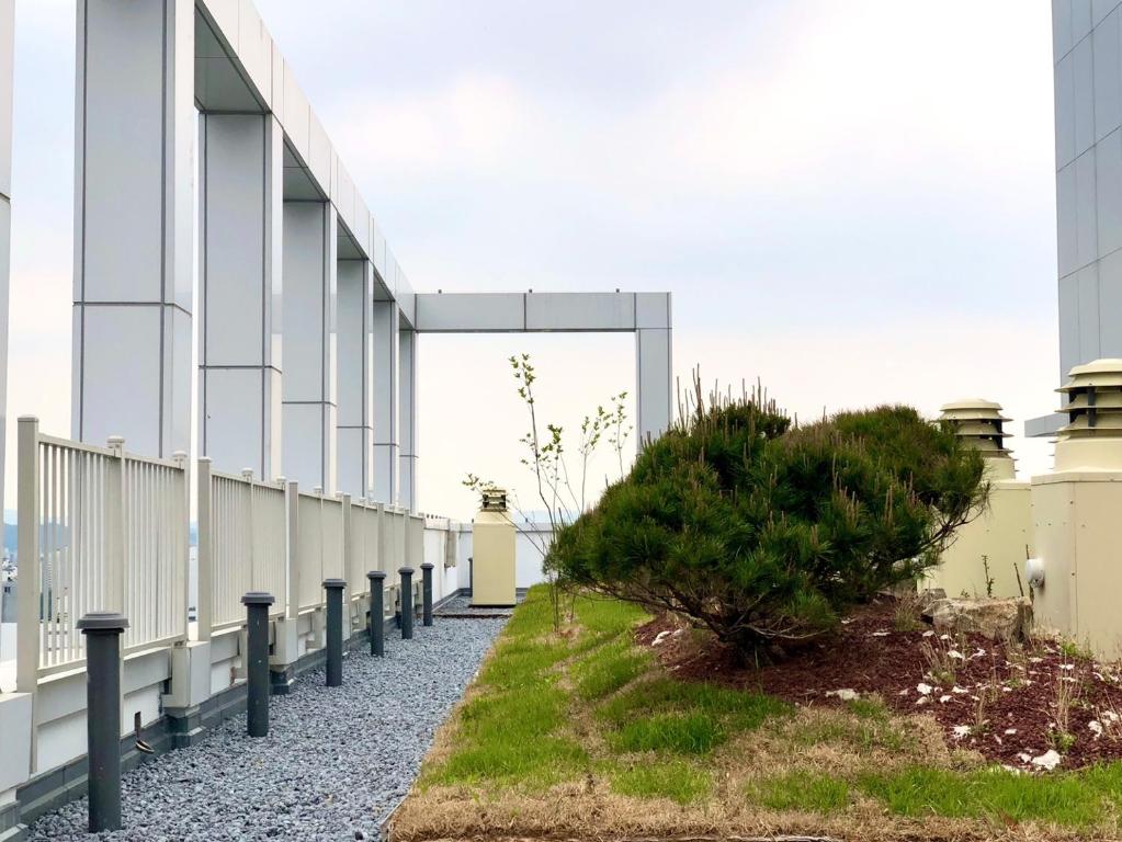 Zahrada ubytování Golden Planet Hotel-Pyeongtaek Godeck