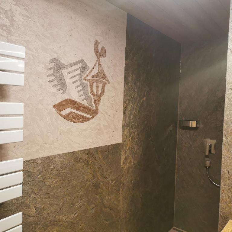 Koupelna v ubytování Appartements Grünholz