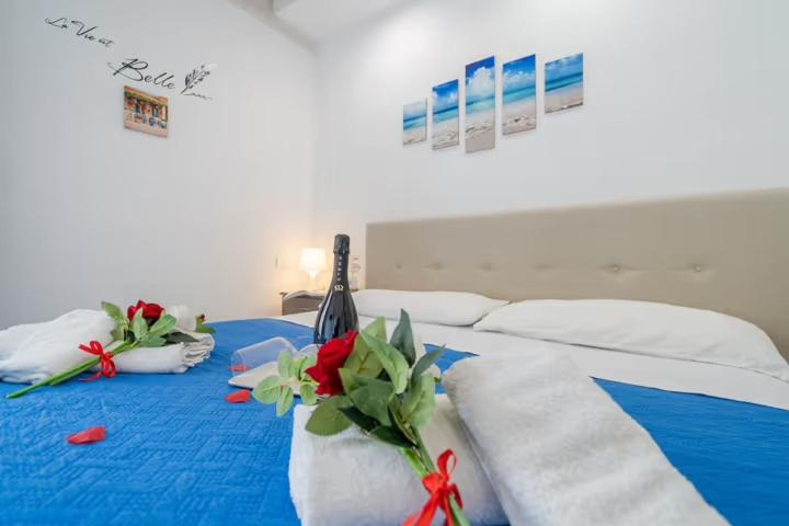 Postel nebo postele na pokoji v ubytování SFEA HOME