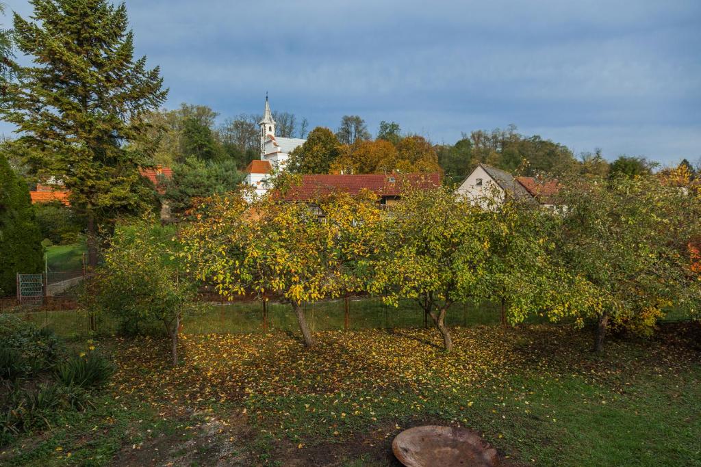 Zahrada ubytování Chalupa pod Řípem