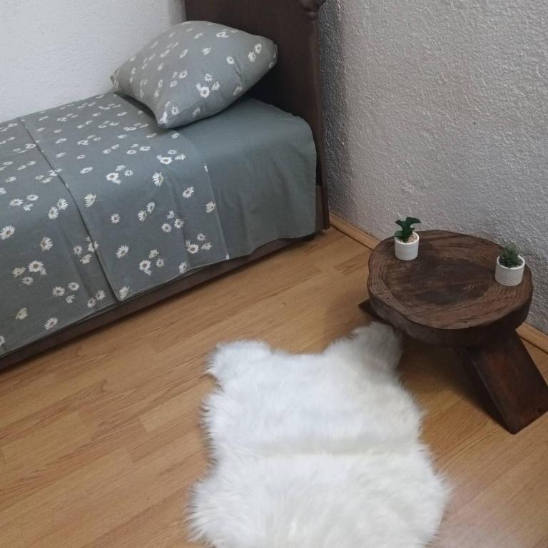 Postel nebo postele na pokoji v ubytování Camp Krivace