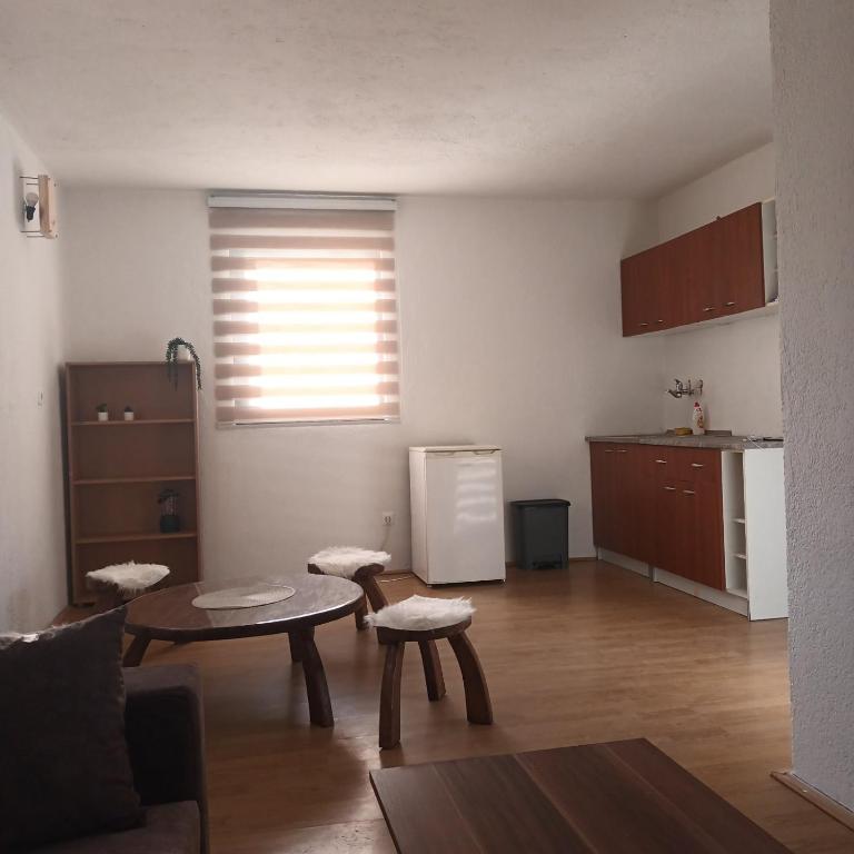 Kuchyň nebo kuchyňský kout v ubytování Camp Krivace
