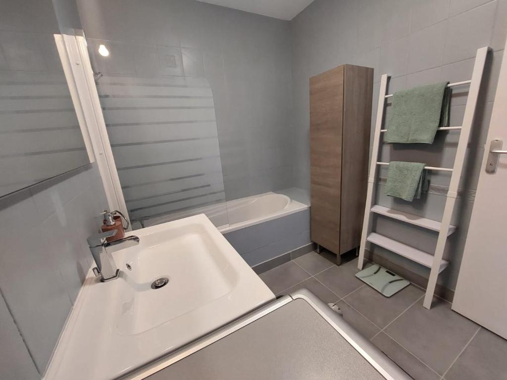 Phòng tắm tại Appartement spacieux et cosy