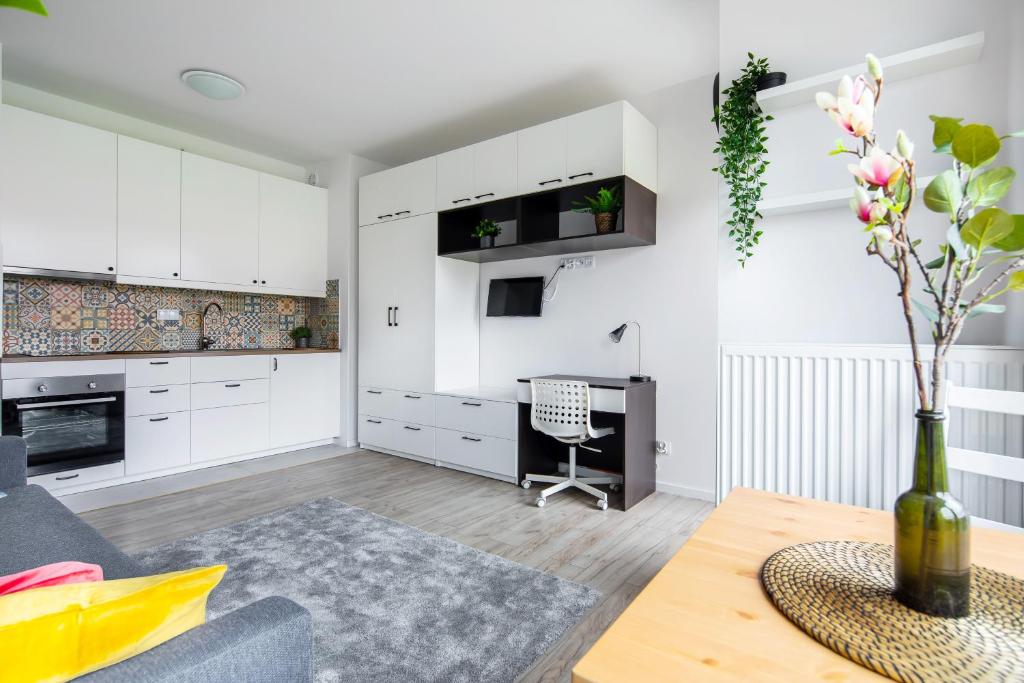 Kuchyňa alebo kuchynka v ubytovaní Apartament