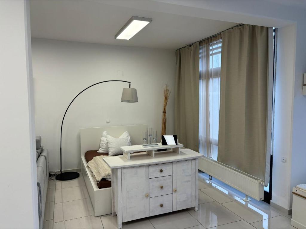 Kúpeľňa v ubytovaní Stadtsuite mit Sauna in Wiener Neustadt 135 m2