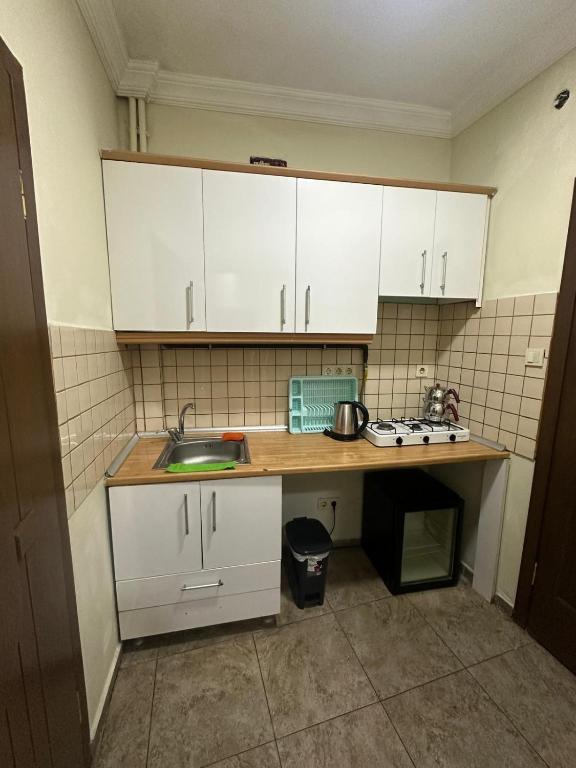 Kuchyň nebo kuchyňský kout v ubytování Happy Suite Boutique Hotel