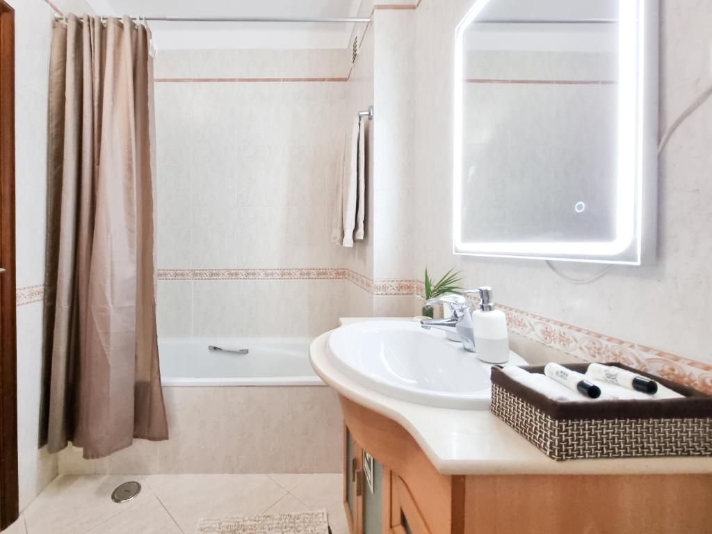 Koupelna v ubytování Apartment Vila Marachique Elegant