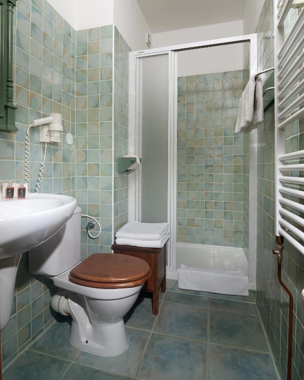 Koupelna v ubytování Hotel Pod Jasany