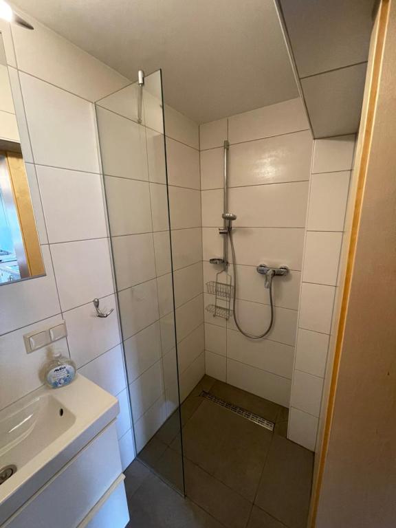 Koupelna v ubytování Ferienwohnung Waldhauser