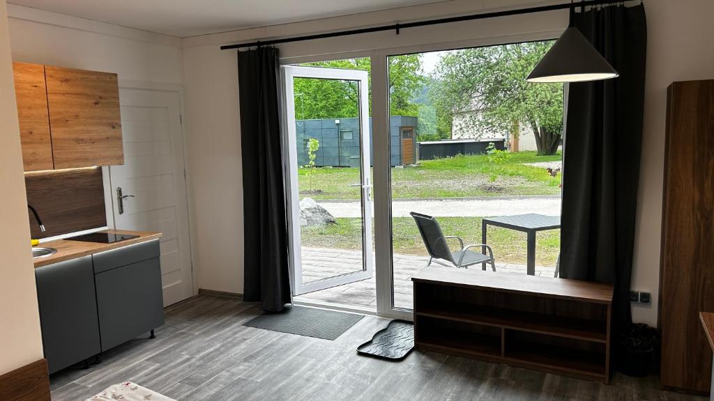 Kuchyň nebo kuchyňský kout v ubytování Apartmány Štramberk