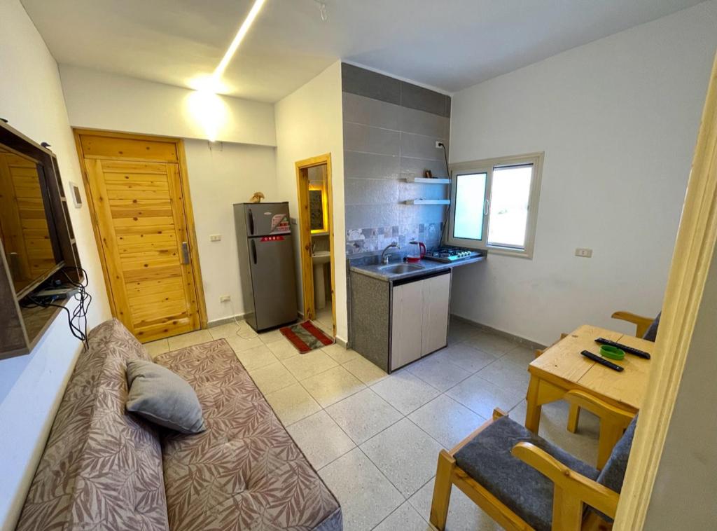 Kuchyň nebo kuchyňský kout v ubytování Sky Dahab Hotel