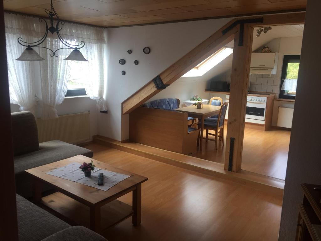 Kuchyň nebo kuchyňský kout v ubytování Übernachten im Café Restaurant Vedder