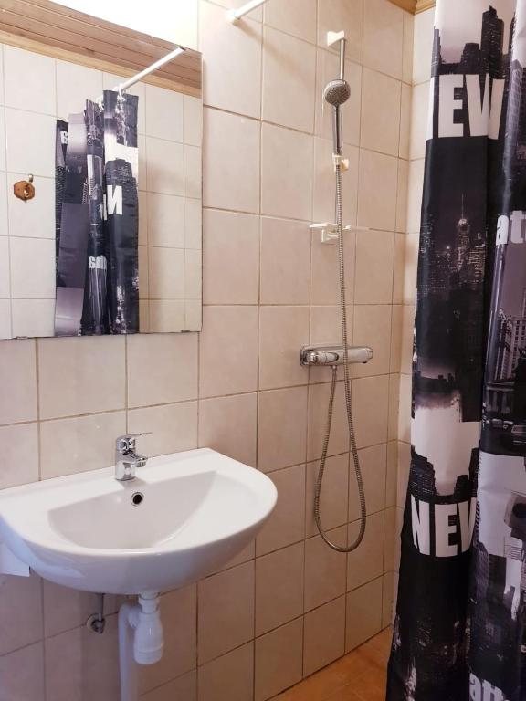 Koupelna v ubytování Ekhems Gård
