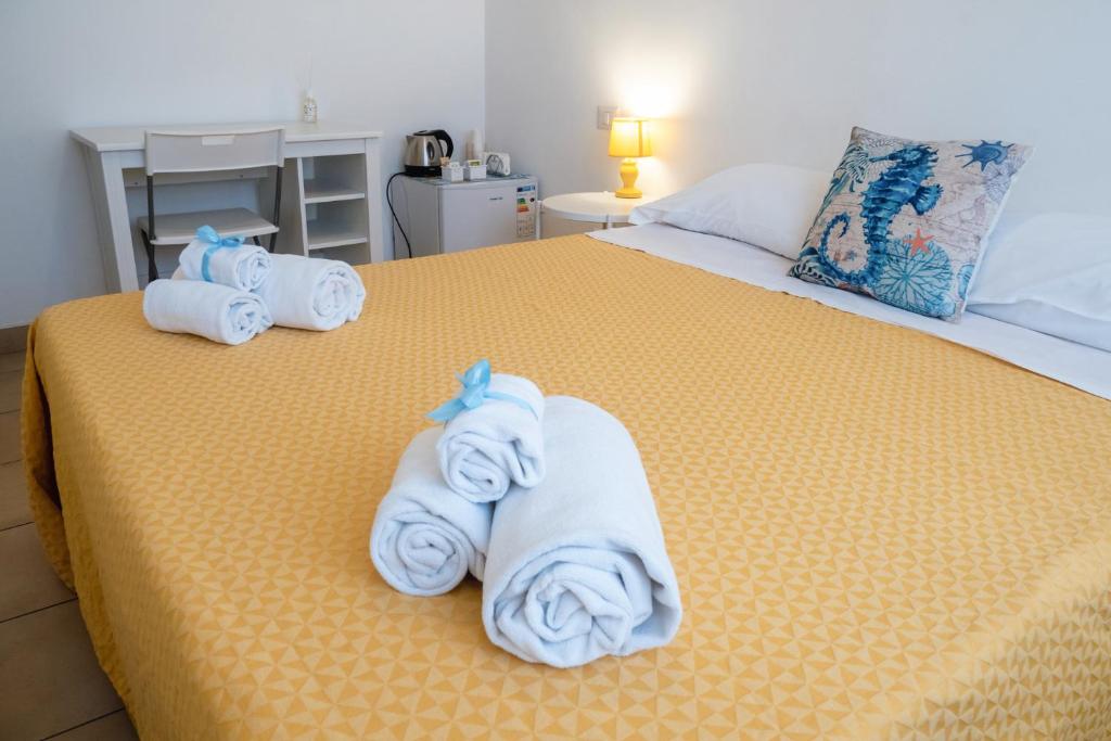 Posteľ alebo postele v izbe v ubytovaní Hippocampus B&B