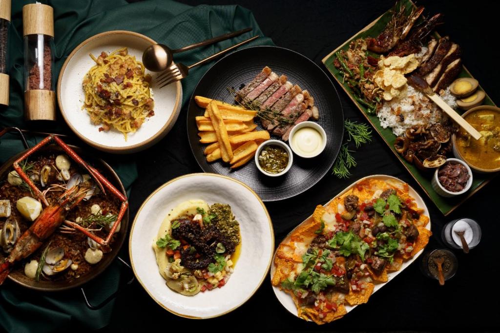 Jídlo v vily nebo okolí