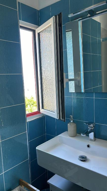 Koupelna v ubytování casa Ricciulella