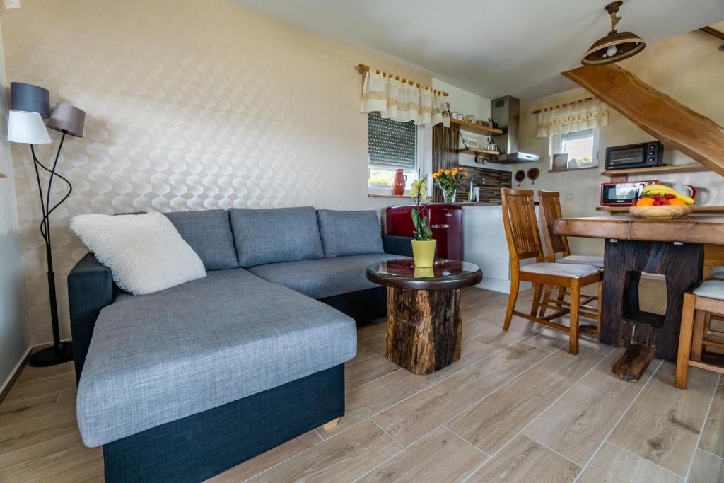 Kuchyň nebo kuchyňský kout v ubytování WeinSpitz - Wellness House