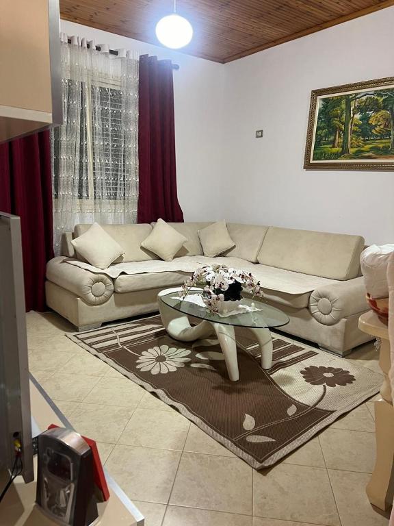Posezení v ubytování Nori House