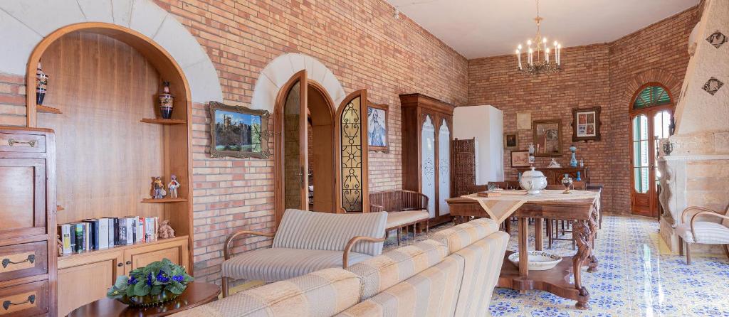 Posezení v ubytování B & B Torre Saracena