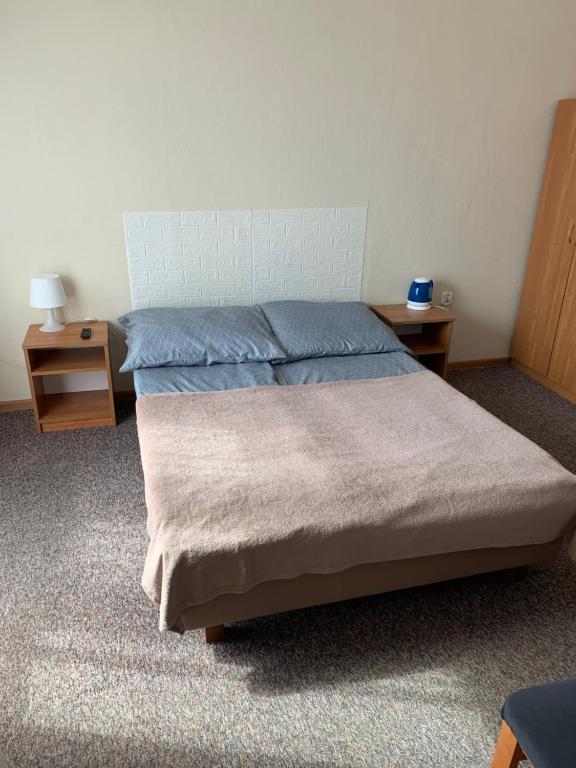Postel nebo postele na pokoji v ubytování Kaszub Swarzewo - Bed & Breakfast