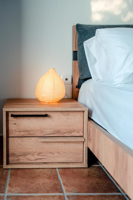 Postel nebo postele na pokoji v ubytování Poseidon Apartments