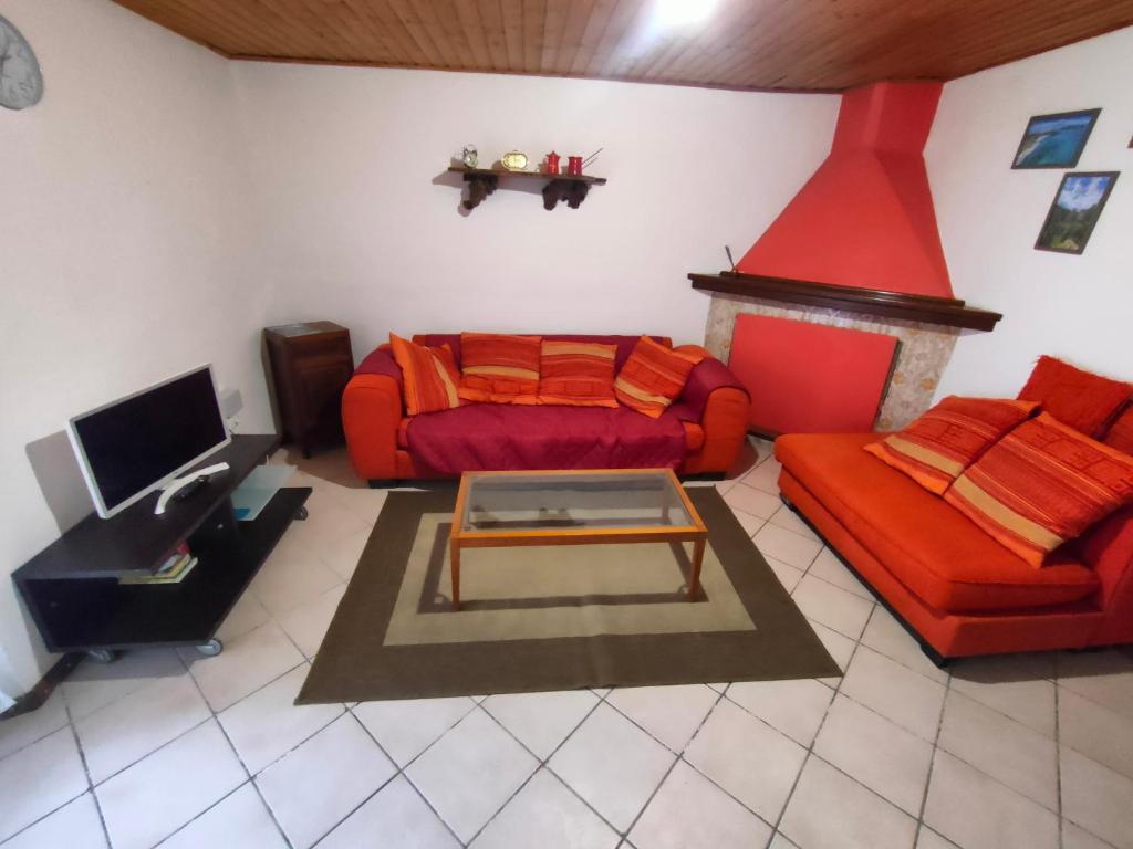 Posezení v ubytování Mammaioa house
