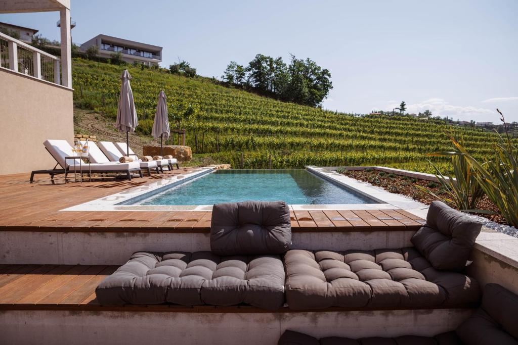 Bazén v ubytování Posestvo Ščurek wine nebo v jeho okolí