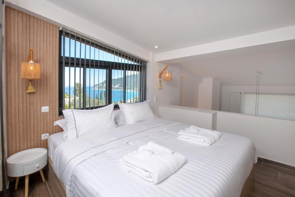 Katil atau katil-katil dalam bilik di Mylos ridge villas - Andromeda