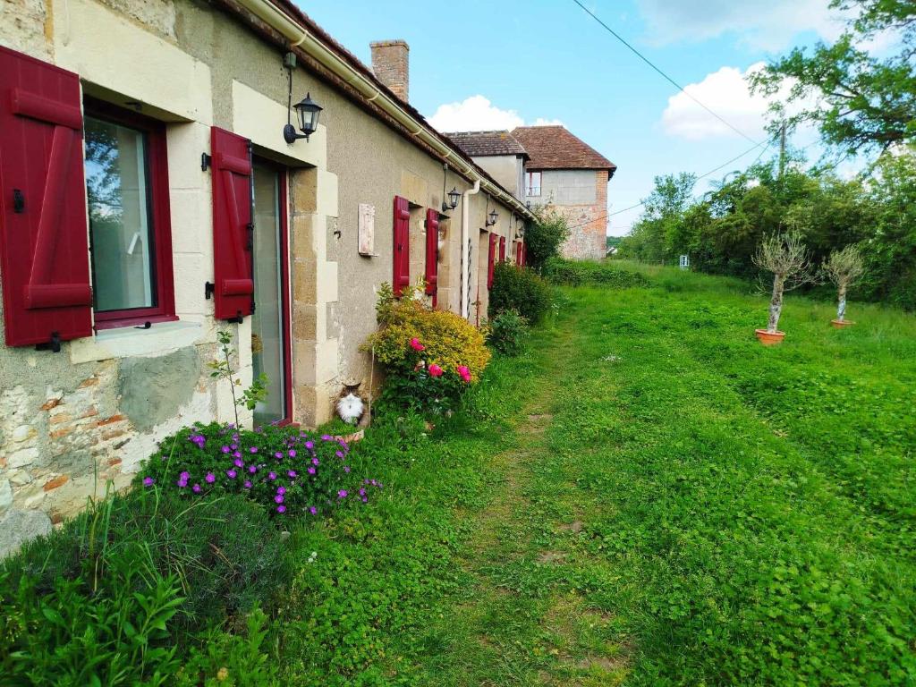 Zahrada ubytování Gîte des Fours