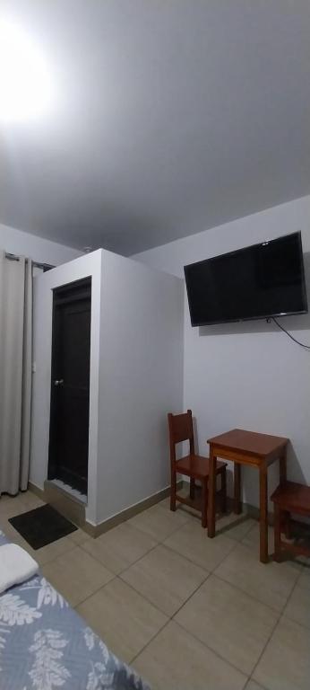 TV a/nebo společenská místnost v ubytování Hospedaje Moralillos