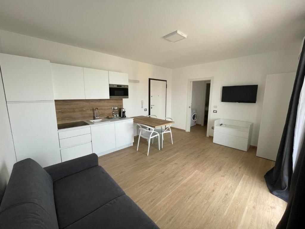 Kuchyň nebo kuchyňský kout v ubytování Residence Cala Bianca