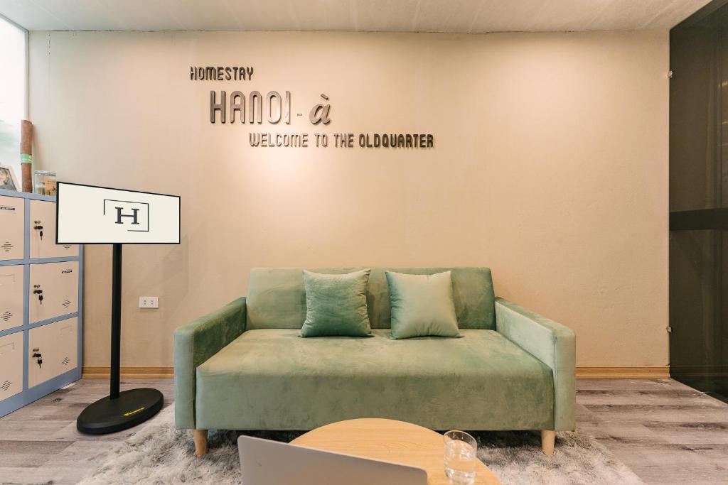 Posezení v ubytování Hanoi-Oi Homestay Cau Go