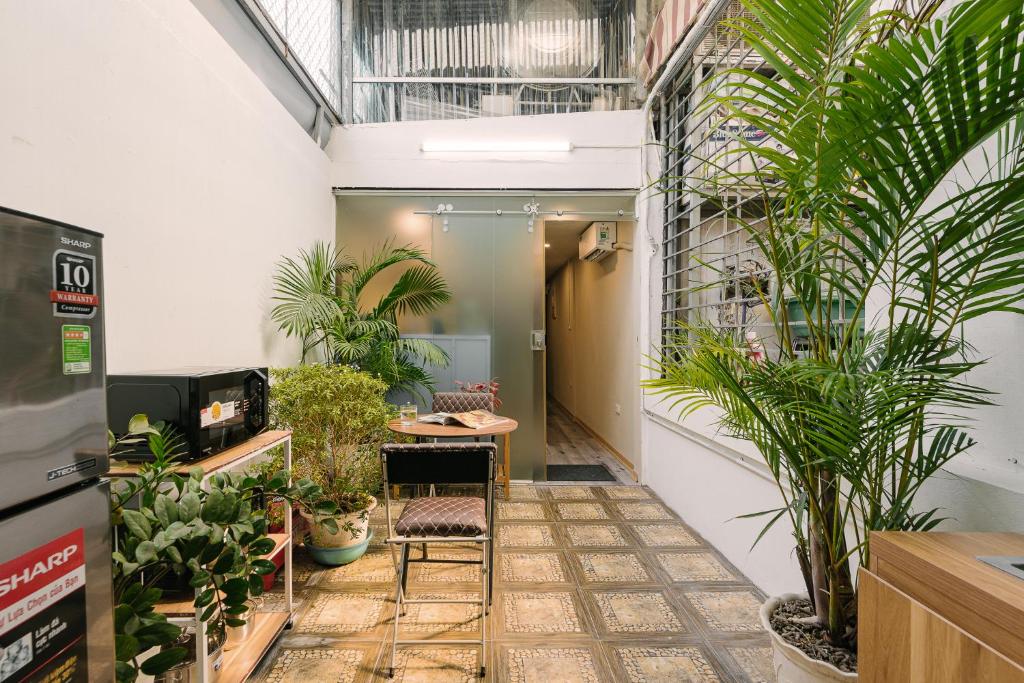 Kuchyň nebo kuchyňský kout v ubytování Hanoi-Oi Homestay Cau Go