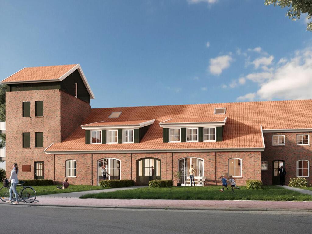 a rendering of a large brick building at Old fire department ierra del Fuego No 8 OR in Langeoog