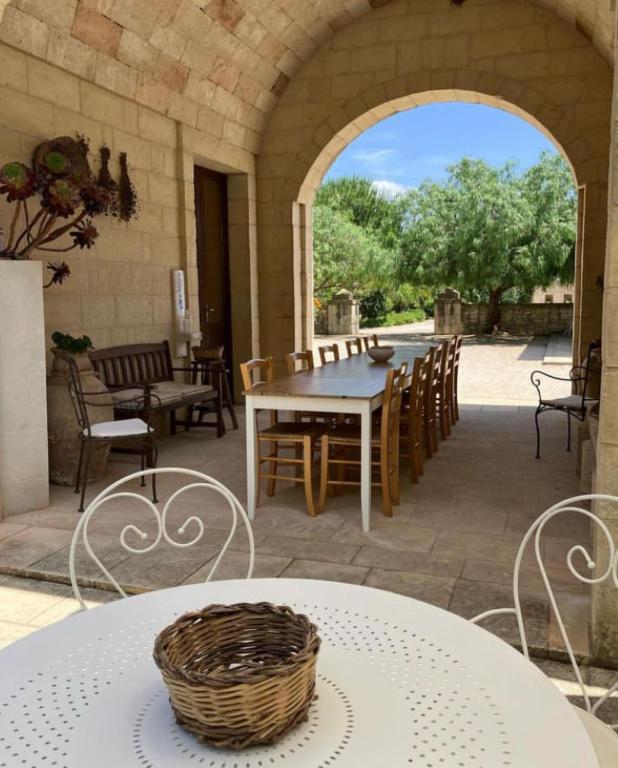 Patio nebo venkovní prostory v ubytování Masseria Sucéa