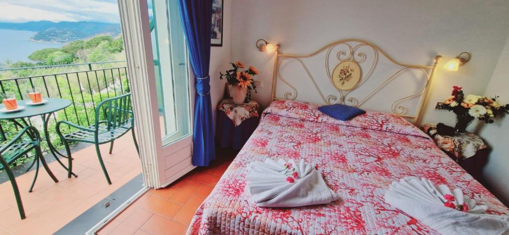 Postel nebo postele na pokoji v ubytování Hotel La Giada del Mesco