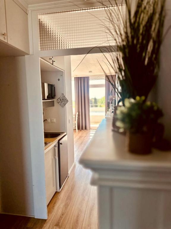 Kuchyň nebo kuchyňský kout v ubytování Driftberg 42 Seeluft - Haus A Wohnung 42