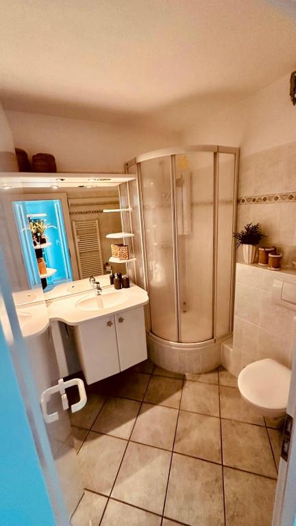 Koupelna v ubytování Driftberg 42 Seeluft - Haus A Wohnung 42