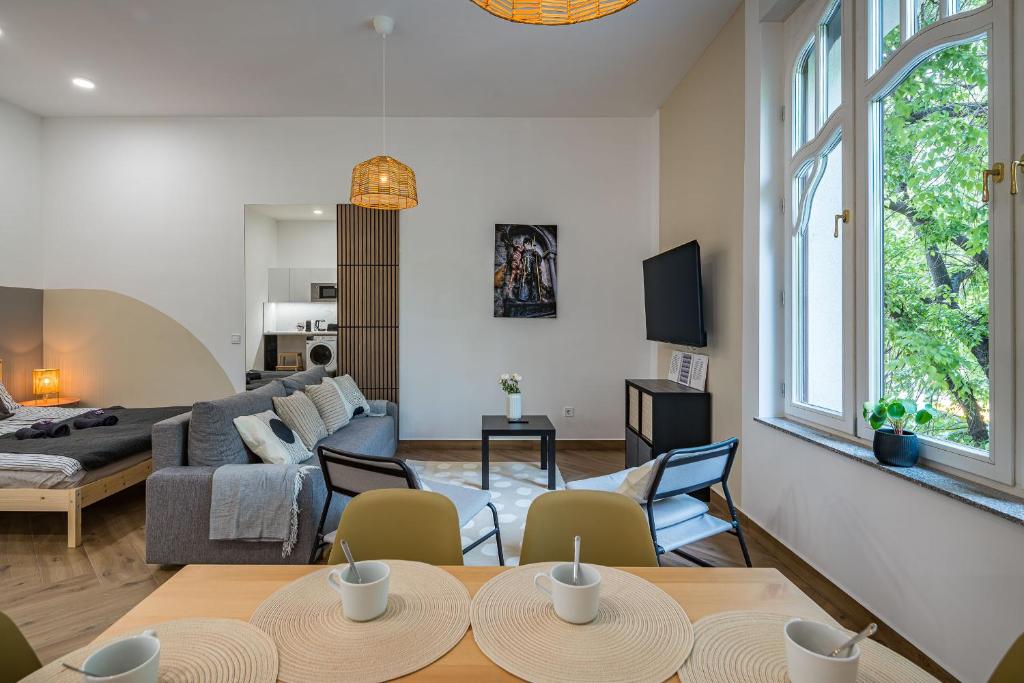Posezení v ubytování Stafétaház Apartmanok