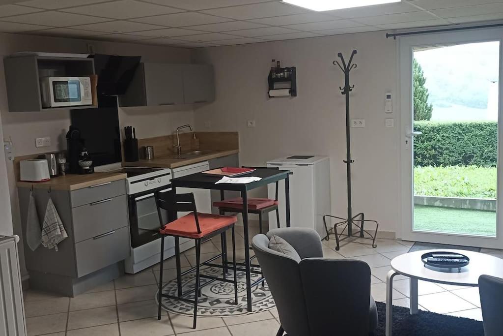 Kuchyň nebo kuchyňský kout v ubytování Appartement Logis Hippolyte