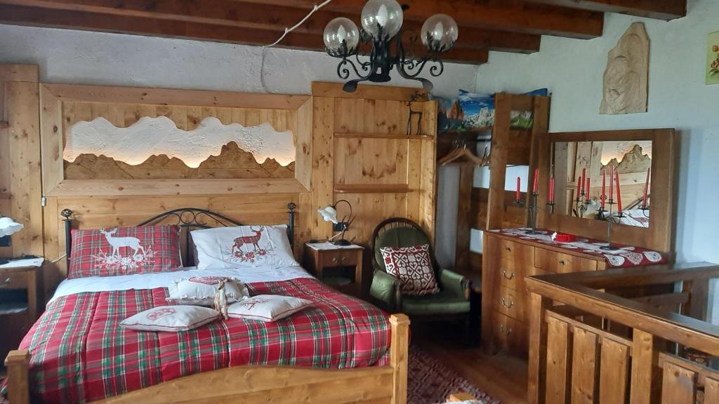 Postel nebo postele na pokoji v ubytování La Stazion